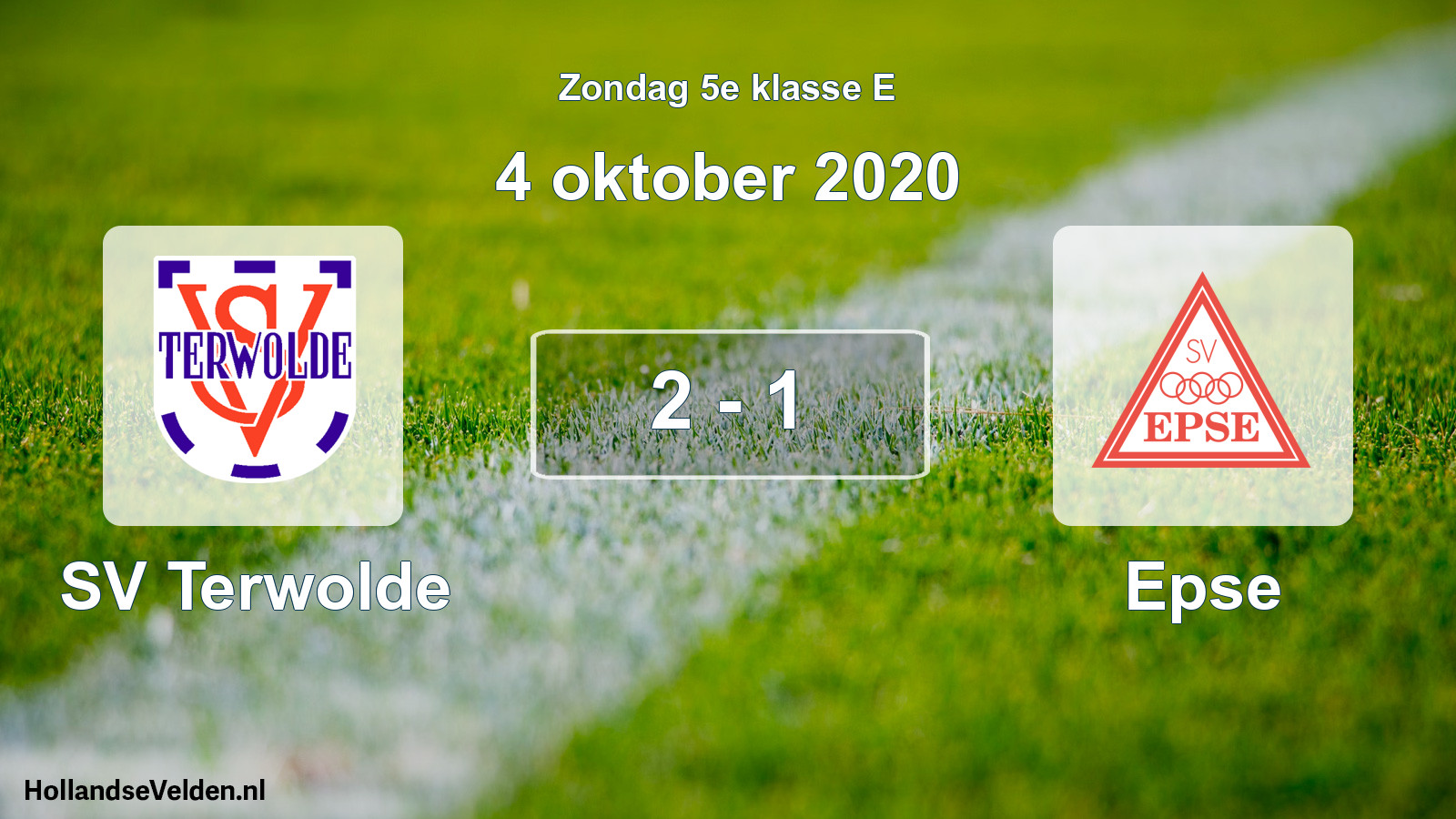 Total number of matches played: SV Terwolde - Epse 2 - 1 (4 October 2020)