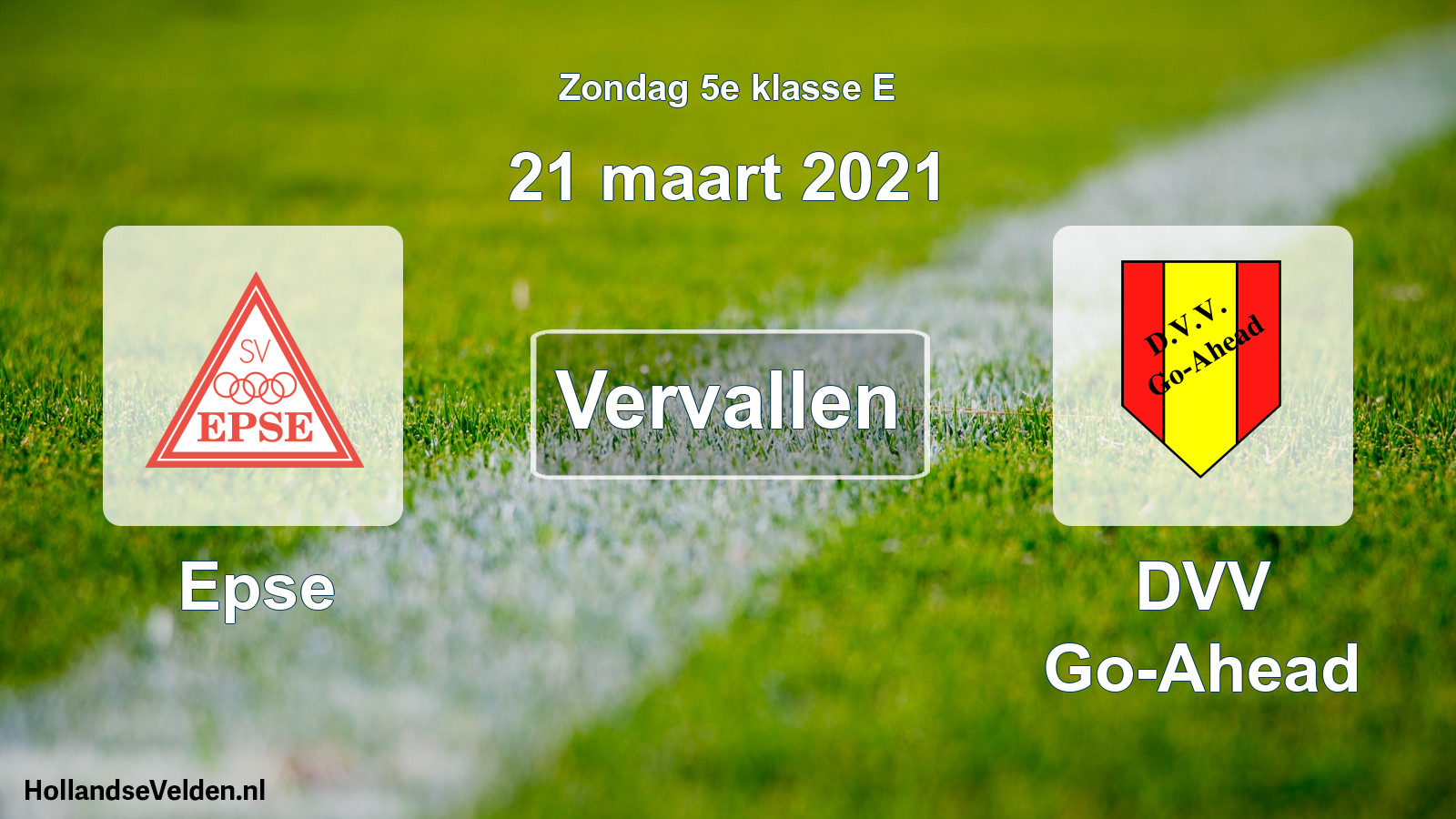 Scheduled Match: Epse - DVV Go-Ahead (21 March 2021)