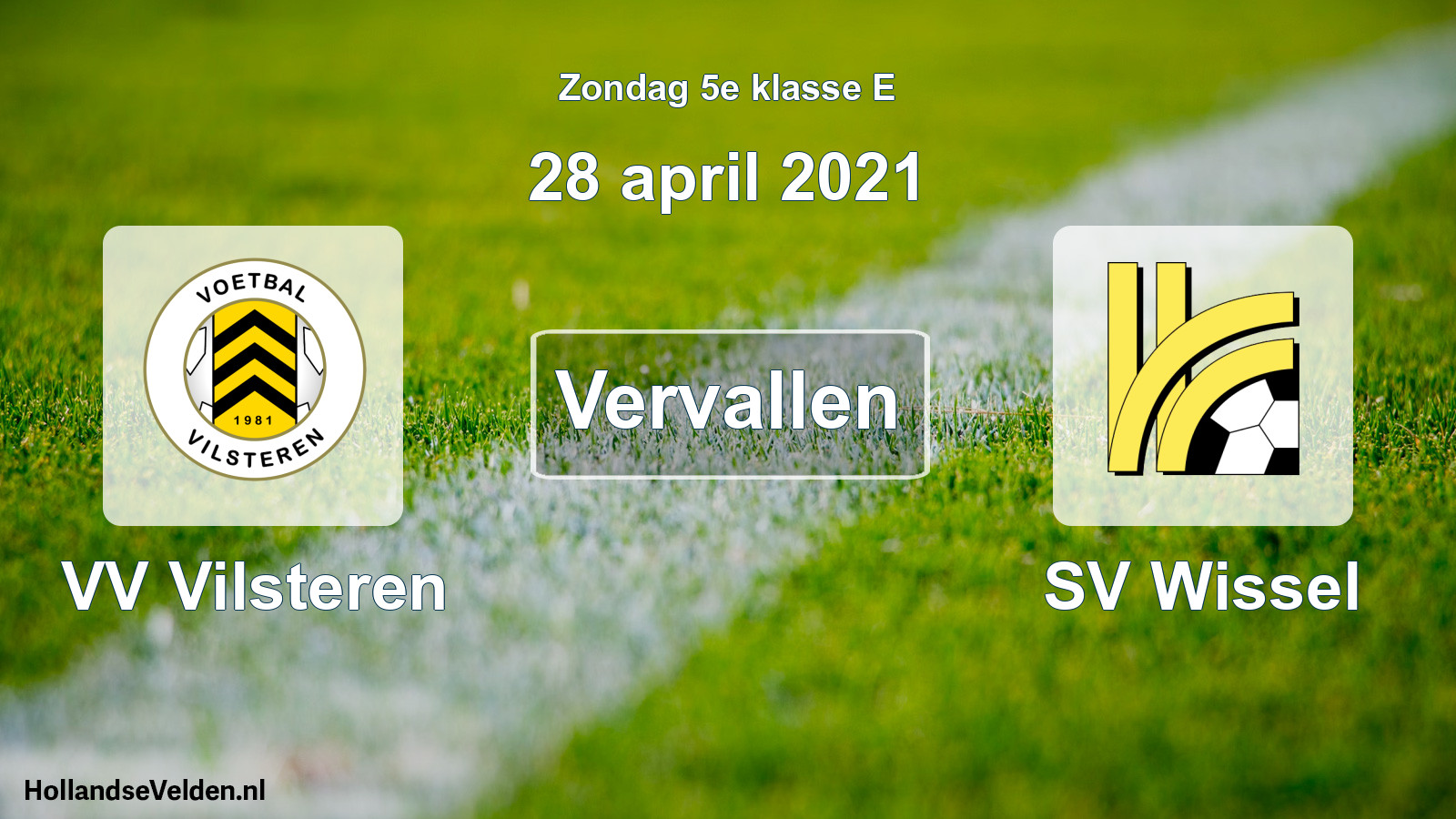 Scheduled Match: VV Vilsteren - SV Wissel (28 April 2021)