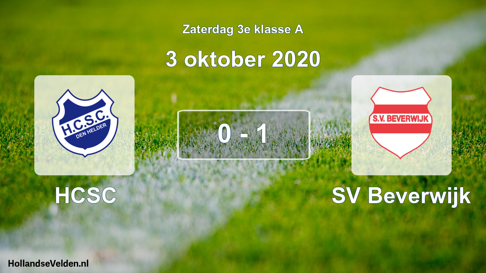 Total number of matches played: HCSC - SV Beverwijk 0 - 1 (3 October 2020)