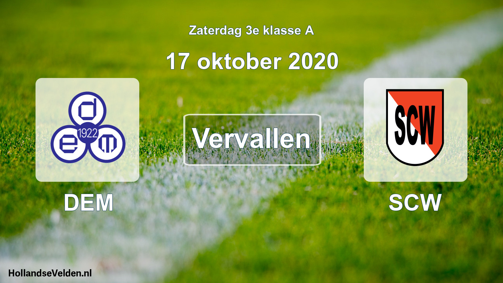 Scheduled Match: DEM - SCW (17 October 2020)