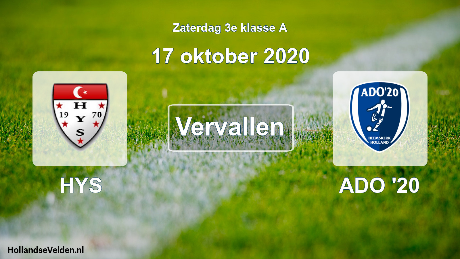 Scheduled Match: HYS - ADO '20 (17 October 2020)