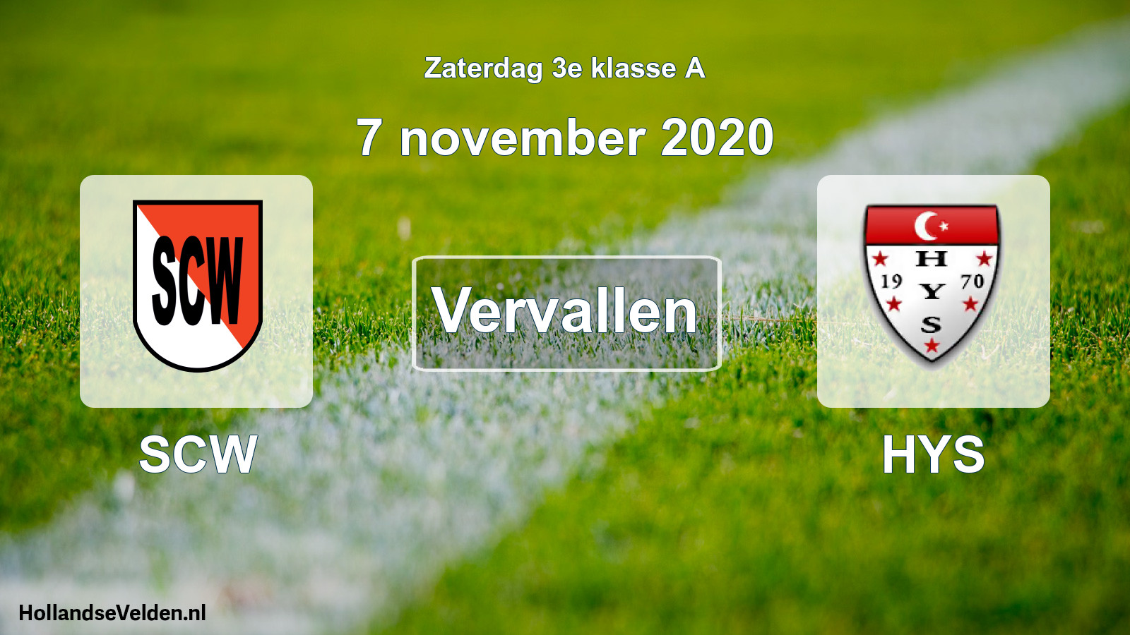 Scheduled Match: SCW - HYS (7 November 2020)