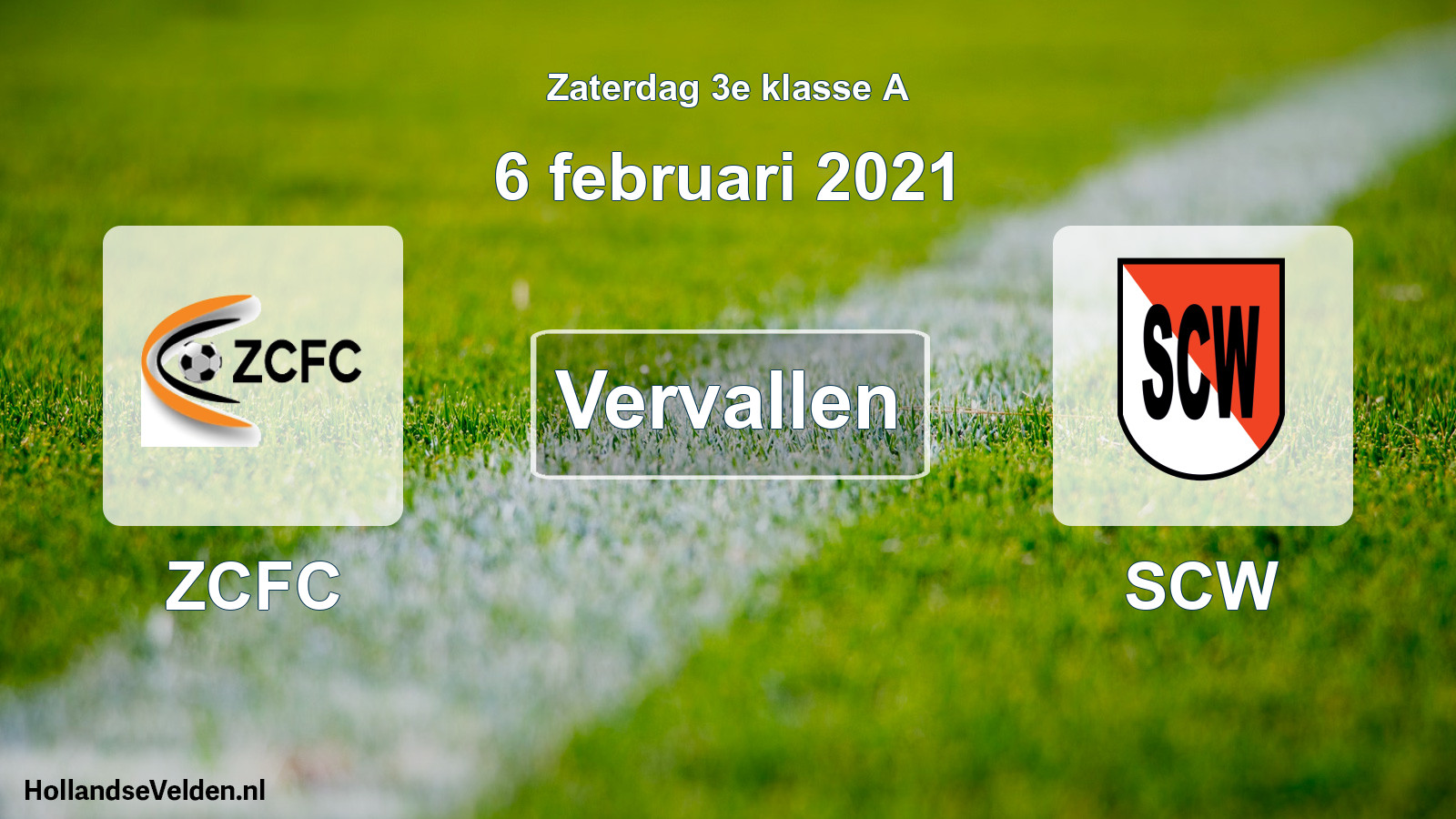 Scheduled Match: ZCFC - SCW (6 February 2021)
