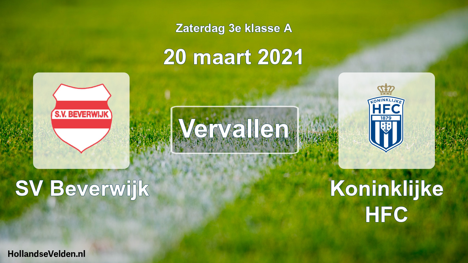 Scheduled Match: SV Beverwijk - Koninklijke HFC (20 March 2021)