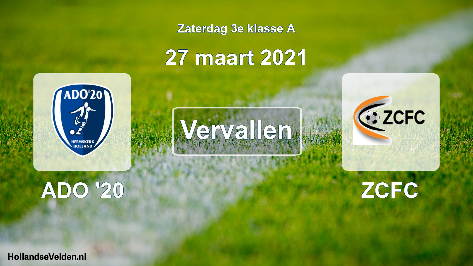 Scheduled Match: ADO '20 - ZCFC (27 March 2021)