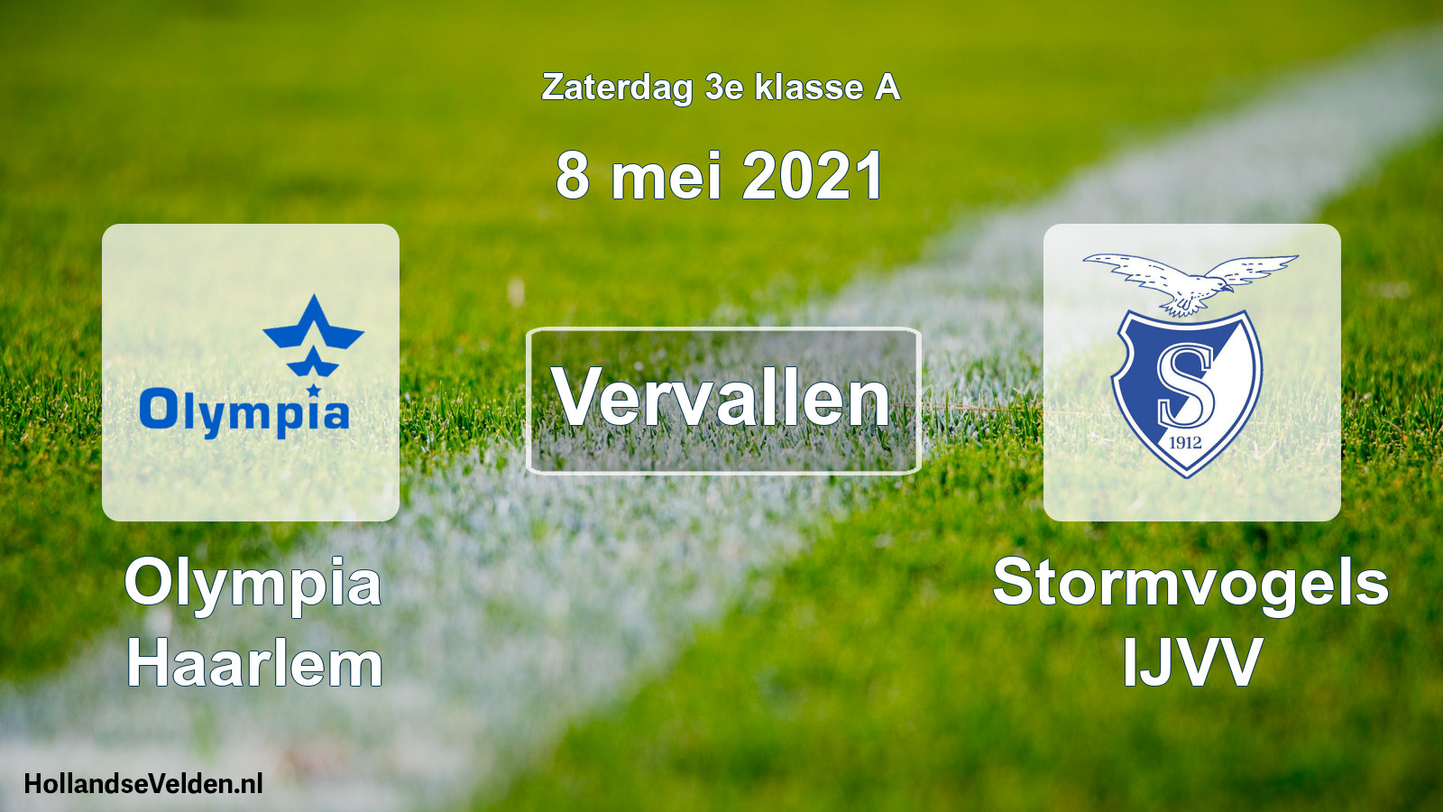 Scheduled Match: Olympia Haarlem - Stormvogels IJVV (8 May 2021)