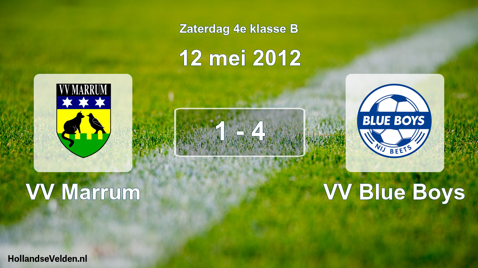 Total number of matches played: VV Marrum - VV Blue Boys 1 - 4 (12 May 2012)