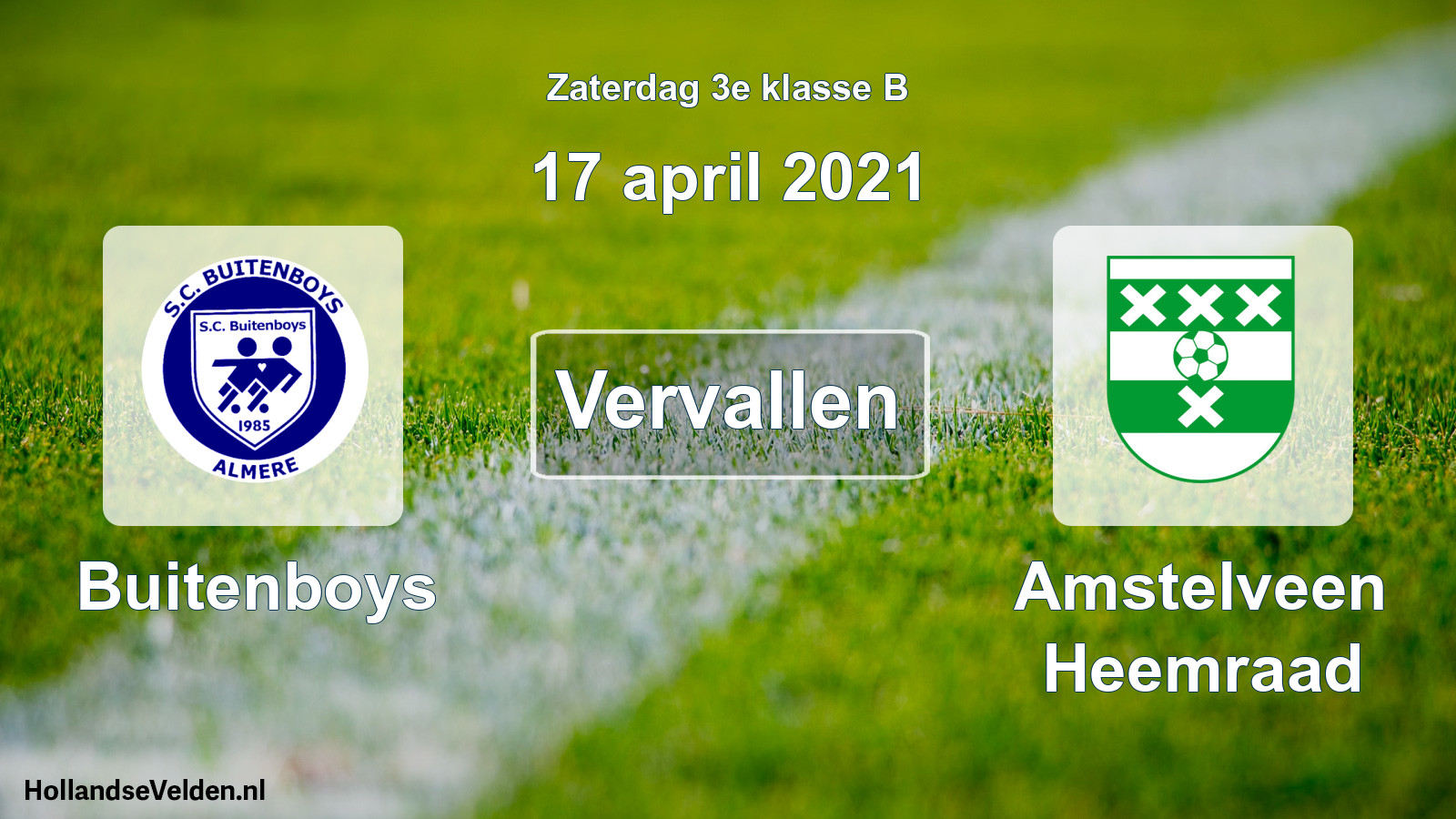 Scheduled Match: Buitenboys - Amstelveen Heemraad (17 April 2021)