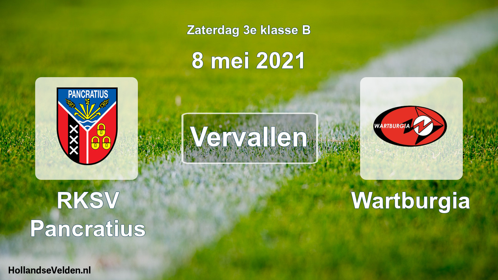 Scheduled Match: RKSV Pancratius - Wartburgia (8 May 2021)