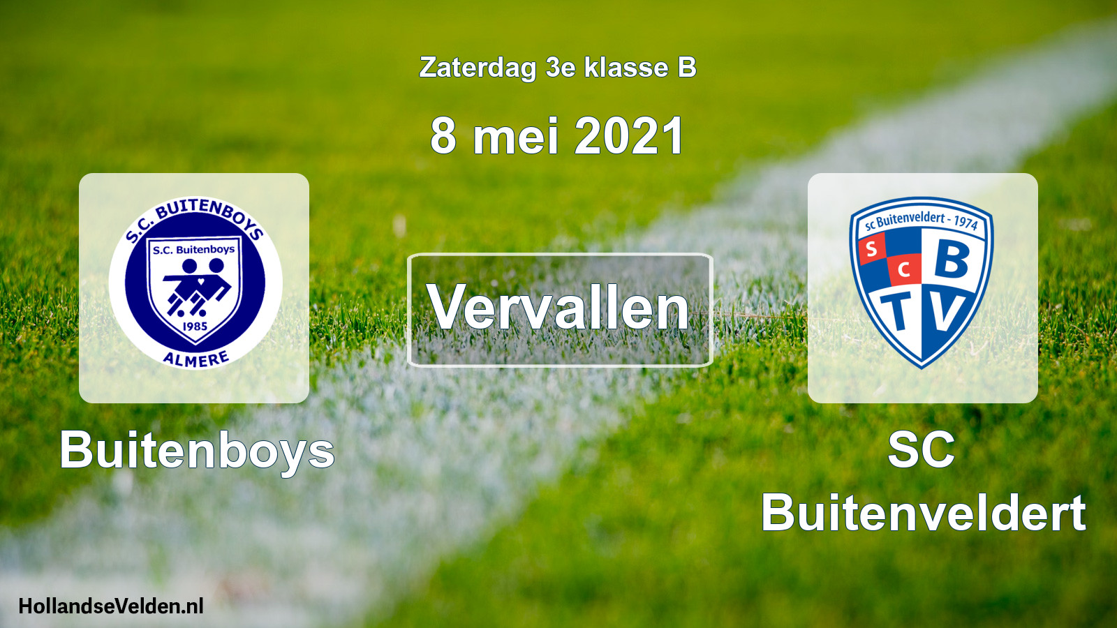 Scheduled Match: Buitenboys - SC Buitenveldert (8 May 2021)