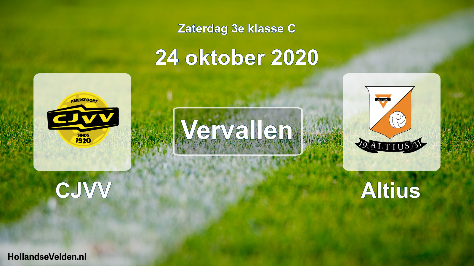 Scheduled Match: CJVV - Altius (24 October 2020)