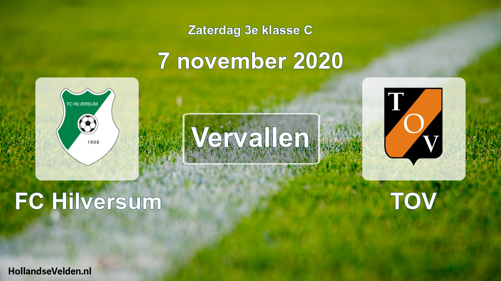 Scheduled Match: FC Hilversum - TOV (7 November 2020)