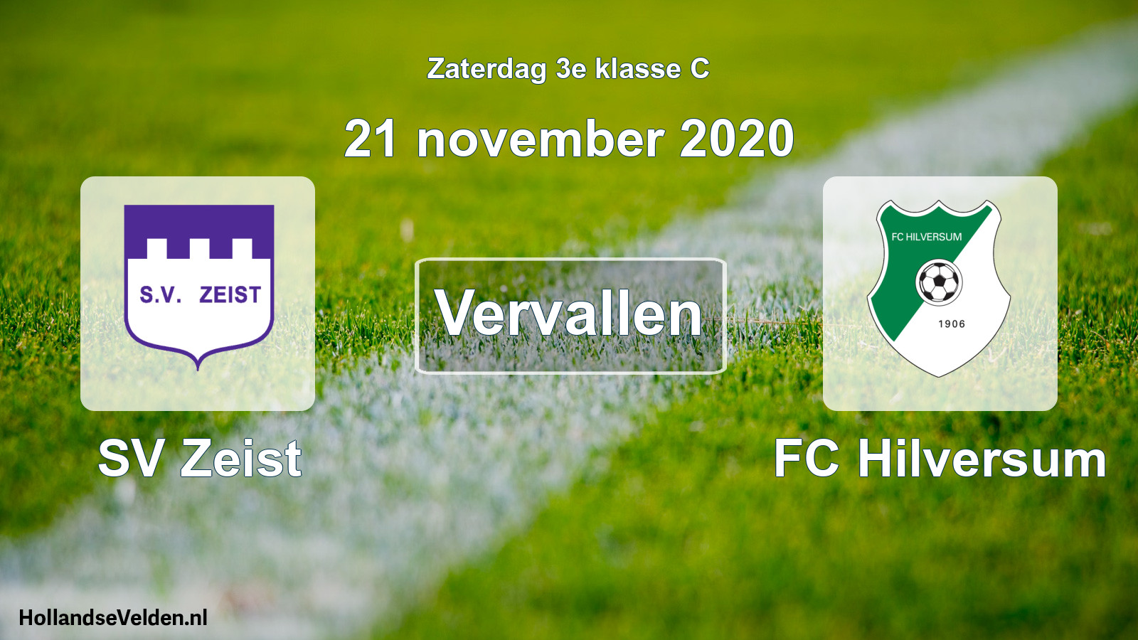Scheduled Match: SV Zeist - FC Hilversum (21 November 2020)