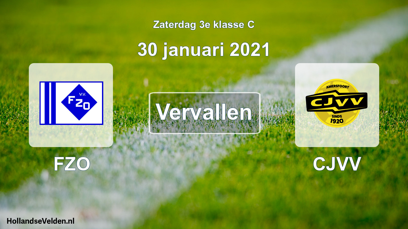 Scheduled Match: FZO - CJVV (30 January 2021)