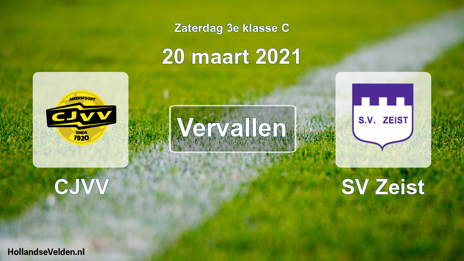 Scheduled Match: CJVV - SV Zeist (20 March 2021)