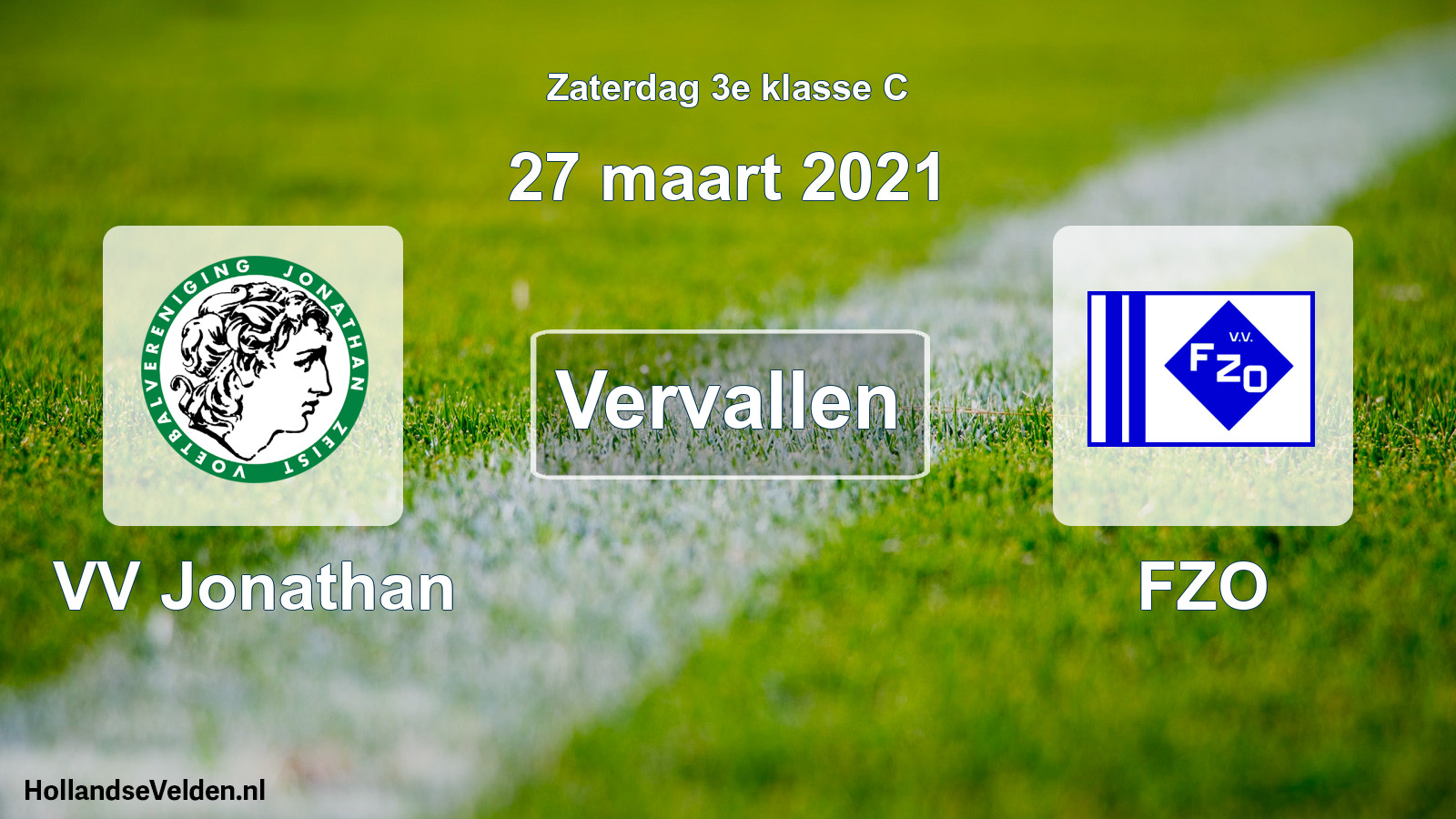 Scheduled Match: VV Jonathan - FZO (27 March 2021)