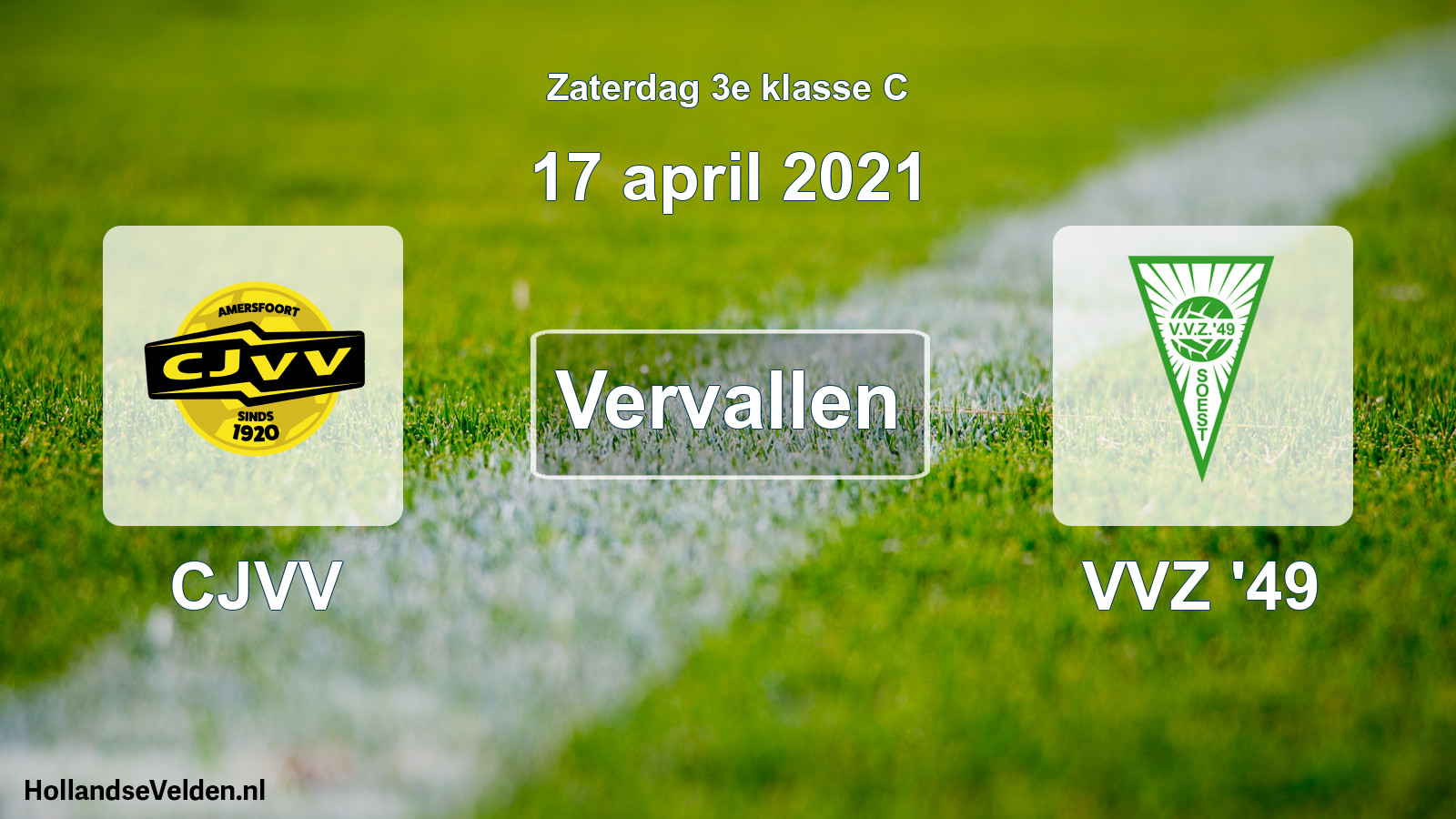Scheduled Match: CJVV - VVZ '49 (17 April 2021)
