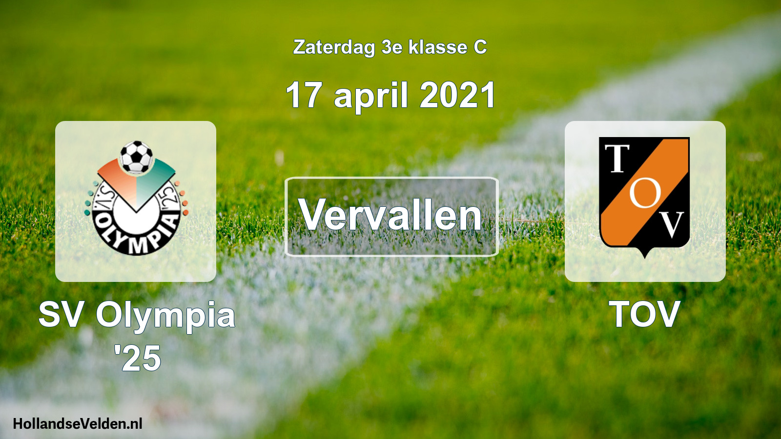 Scheduled Match: SV Olympia '25 - TOV (17 April 2021)