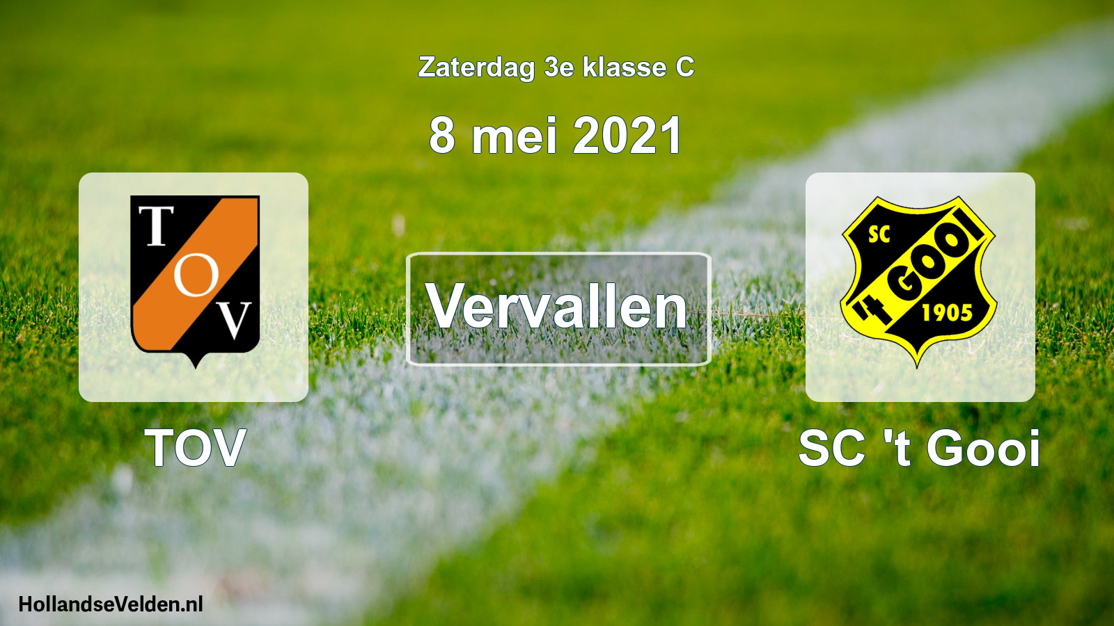 Scheduled Match: TOV - SC 't Gooi (8 May 2021)