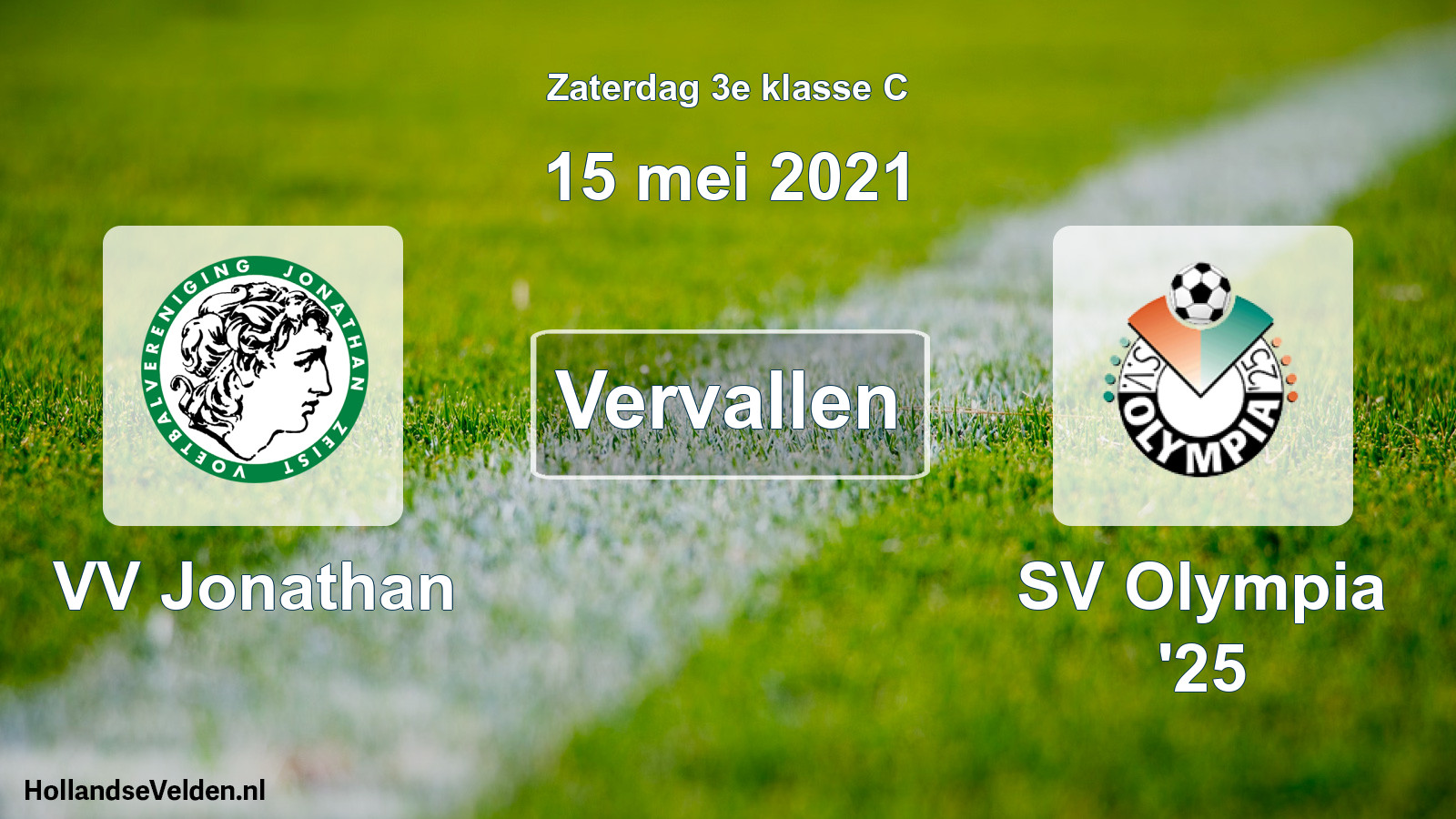 Scheduled Match: VV Jonathan - SV Olympia '25 (15 May 2021)