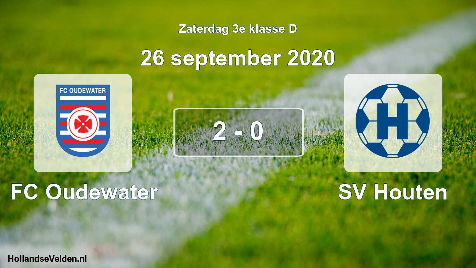 Total number of matches played: FC Oudewater - SV Houten 2 - 0 (26 September 2020)