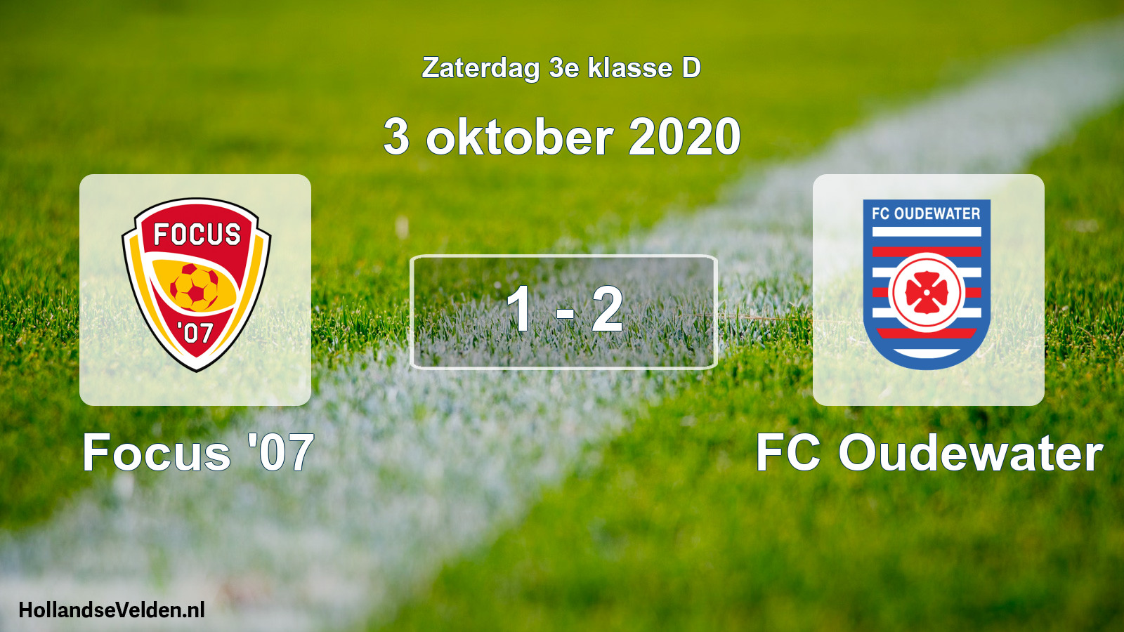 Total number of matches played: Focus '07 - FC Oudewater 1 - 2 (3 October 2020)