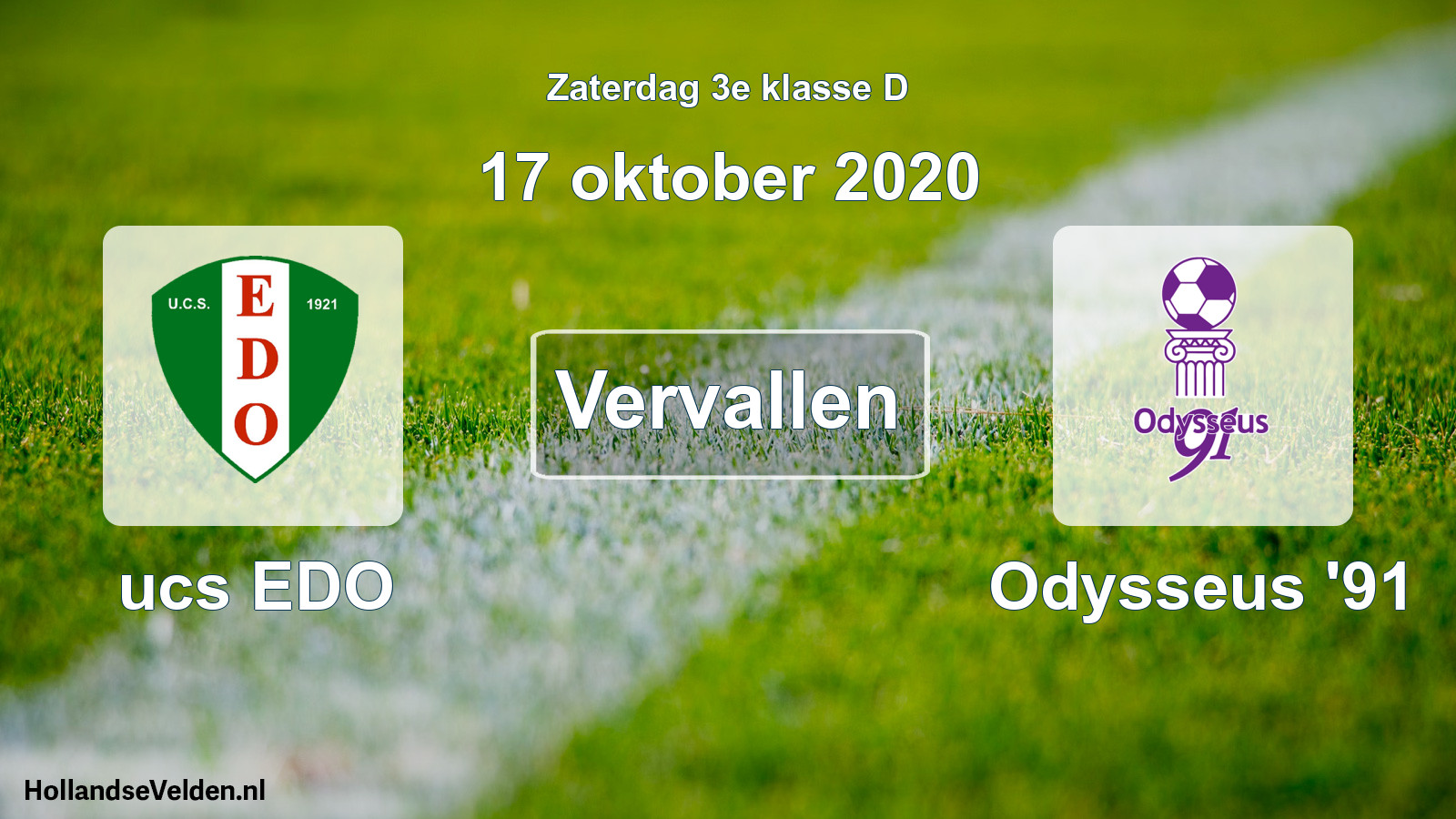 Scheduled Match: ucs EDO - Odysseus '91 (17 October 2020)