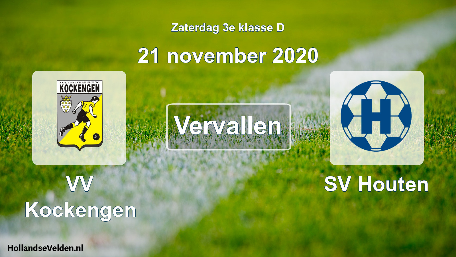 Scheduled Match: VV Kockengen - SV Houten (21 November 2020)