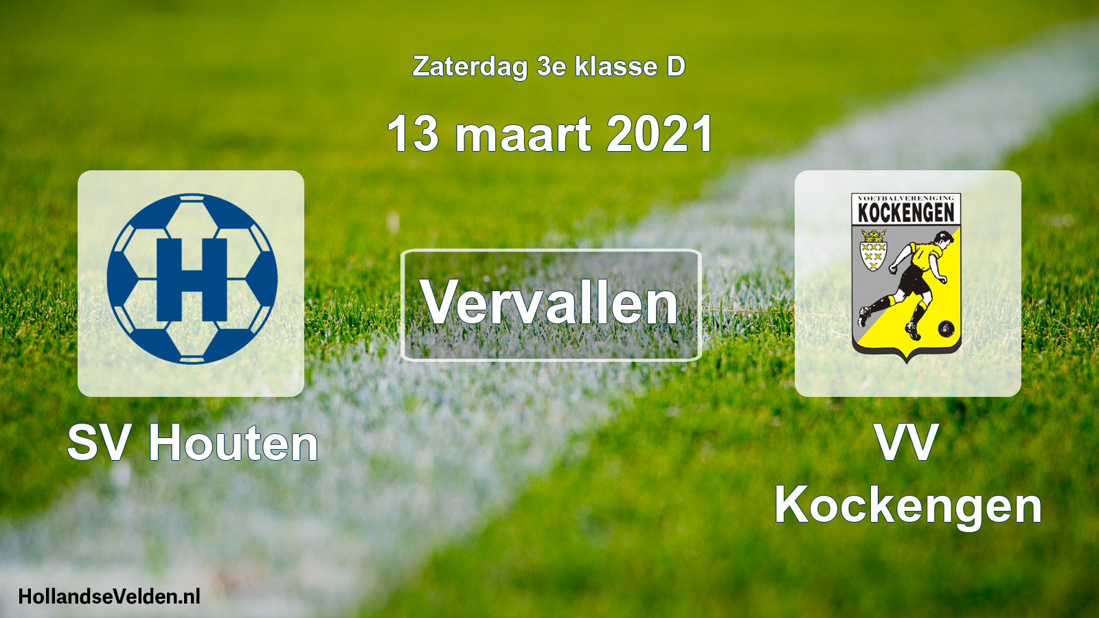 Scheduled Match: SV Houten - VV Kockengen (13 March 2021)