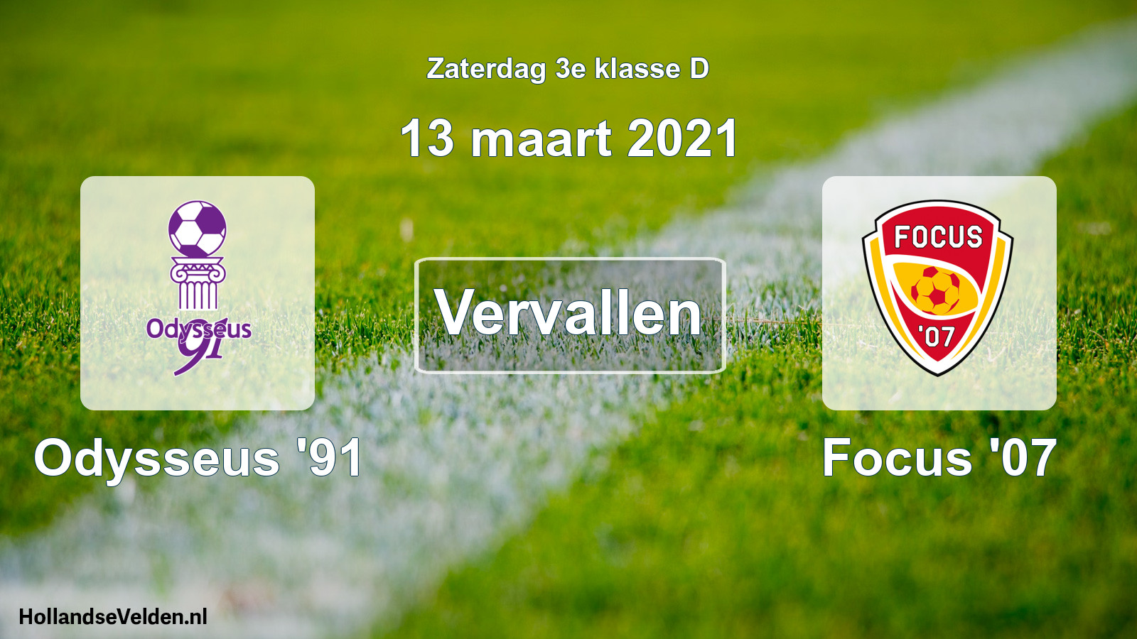 Scheduled Match: Odysseus '91 - Focus '07 (13 March 2021)