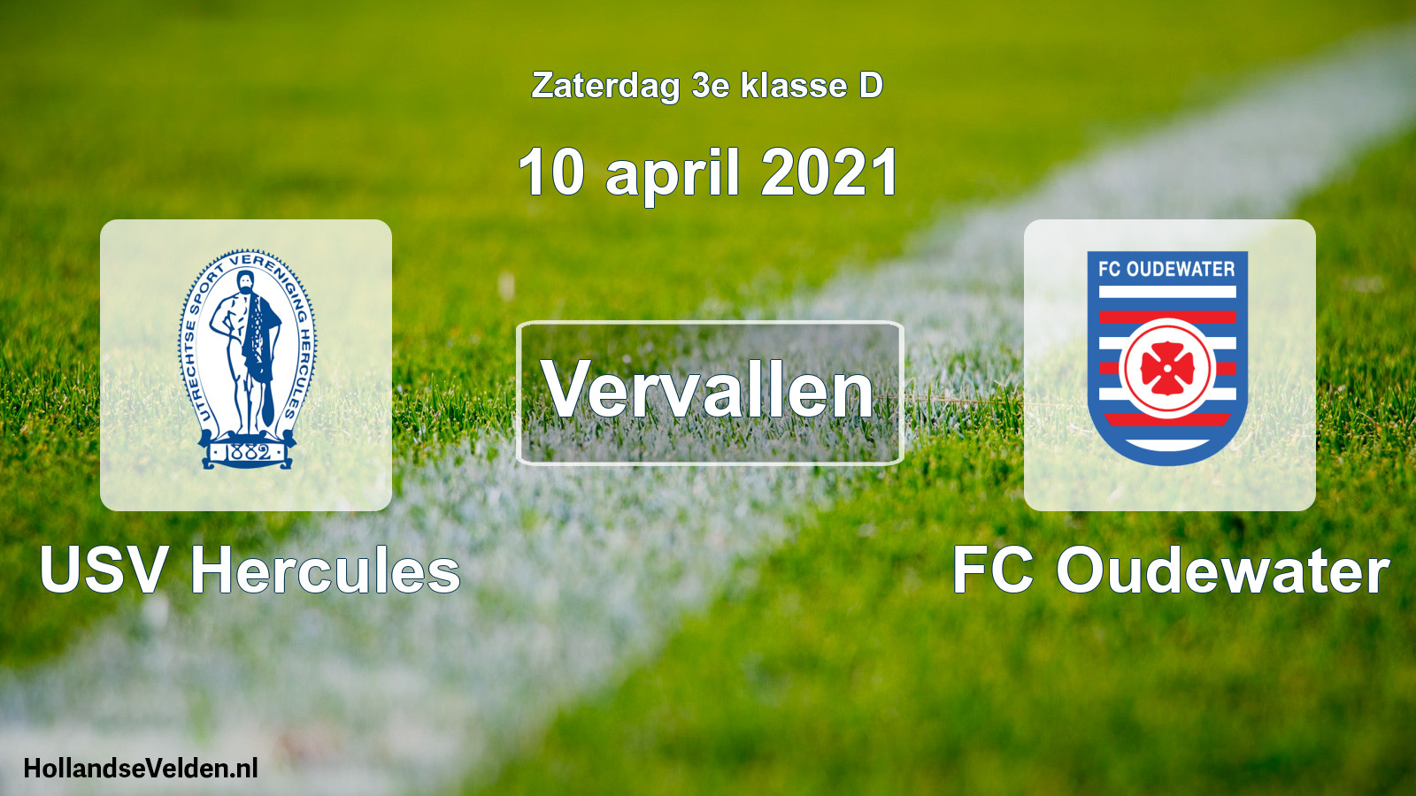 Scheduled Match: USV Hercules - FC Oudewater (10 April 2021)
