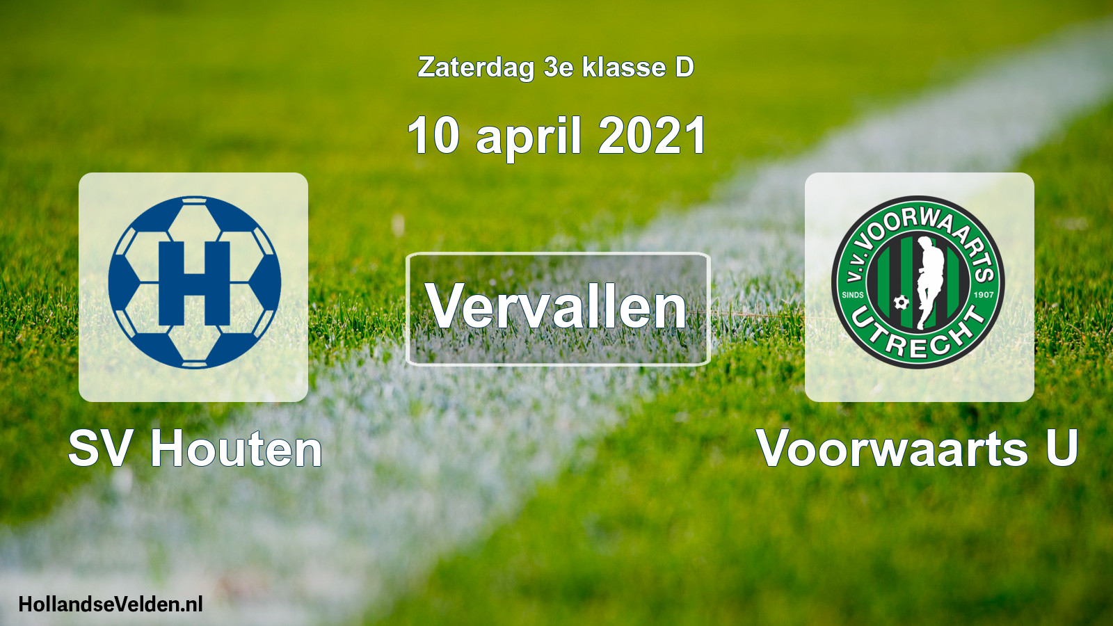 Scheduled Match: SV Houten - Voorwaarts U (10 April 2021)