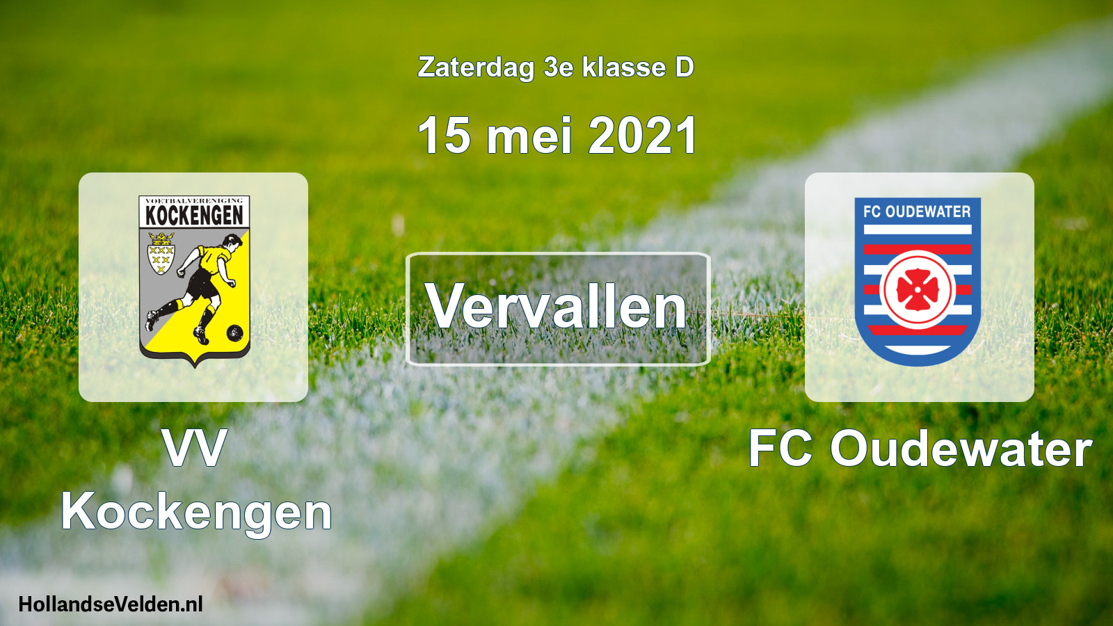 Scheduled Match: VV Kockengen - FC Oudewater (15 May 2021)