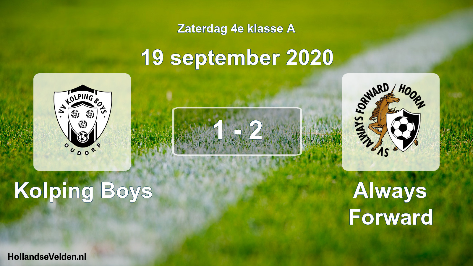 Total number of matches played: Kolping Boys - Always Forward 1 - 2 (19 September 2020)
