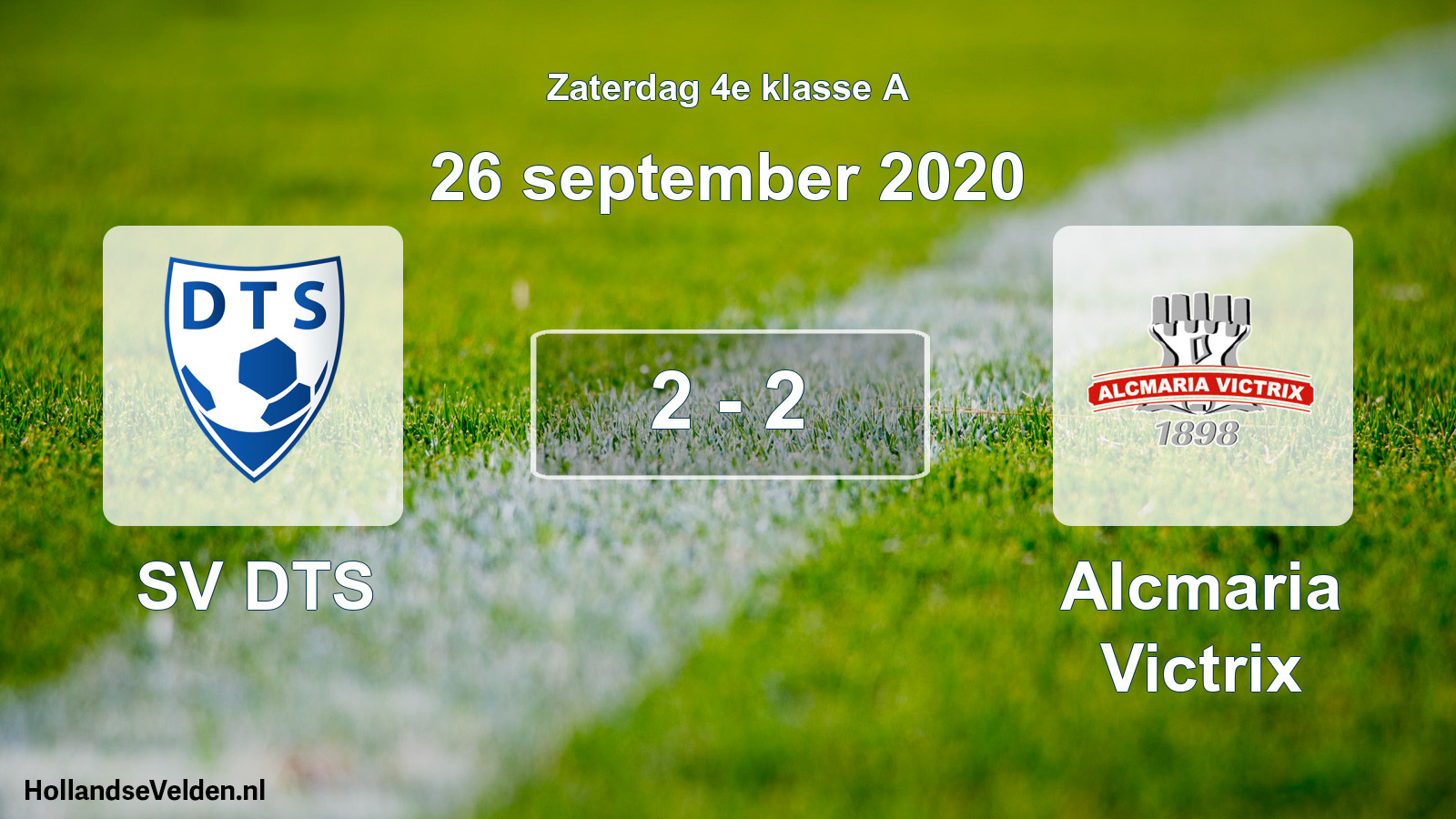 Total number of matches played: SV DTS - Alcmaria Victrix 2 - 2 (26 September 2020)