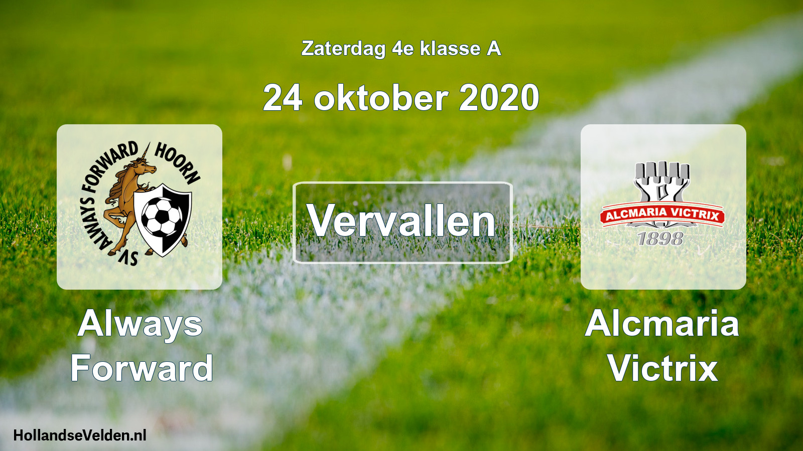 Scheduled Match: Always Forward - Alcmaria Victrix (24 October 2020)
