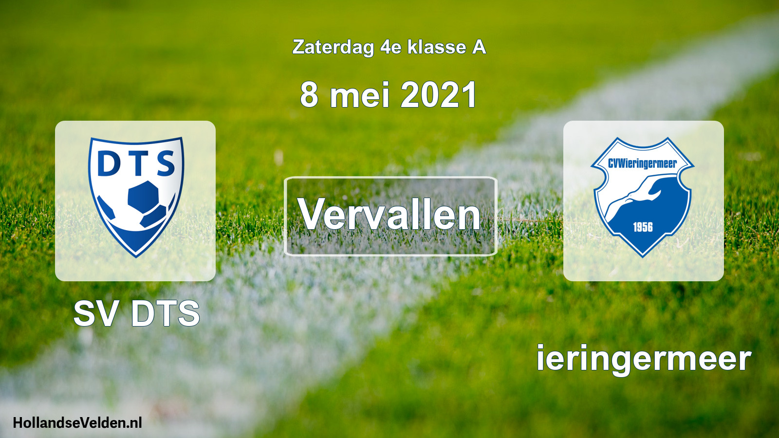 Scheduled Match: SV DTS - Wieringermeer (8 May 2021)
