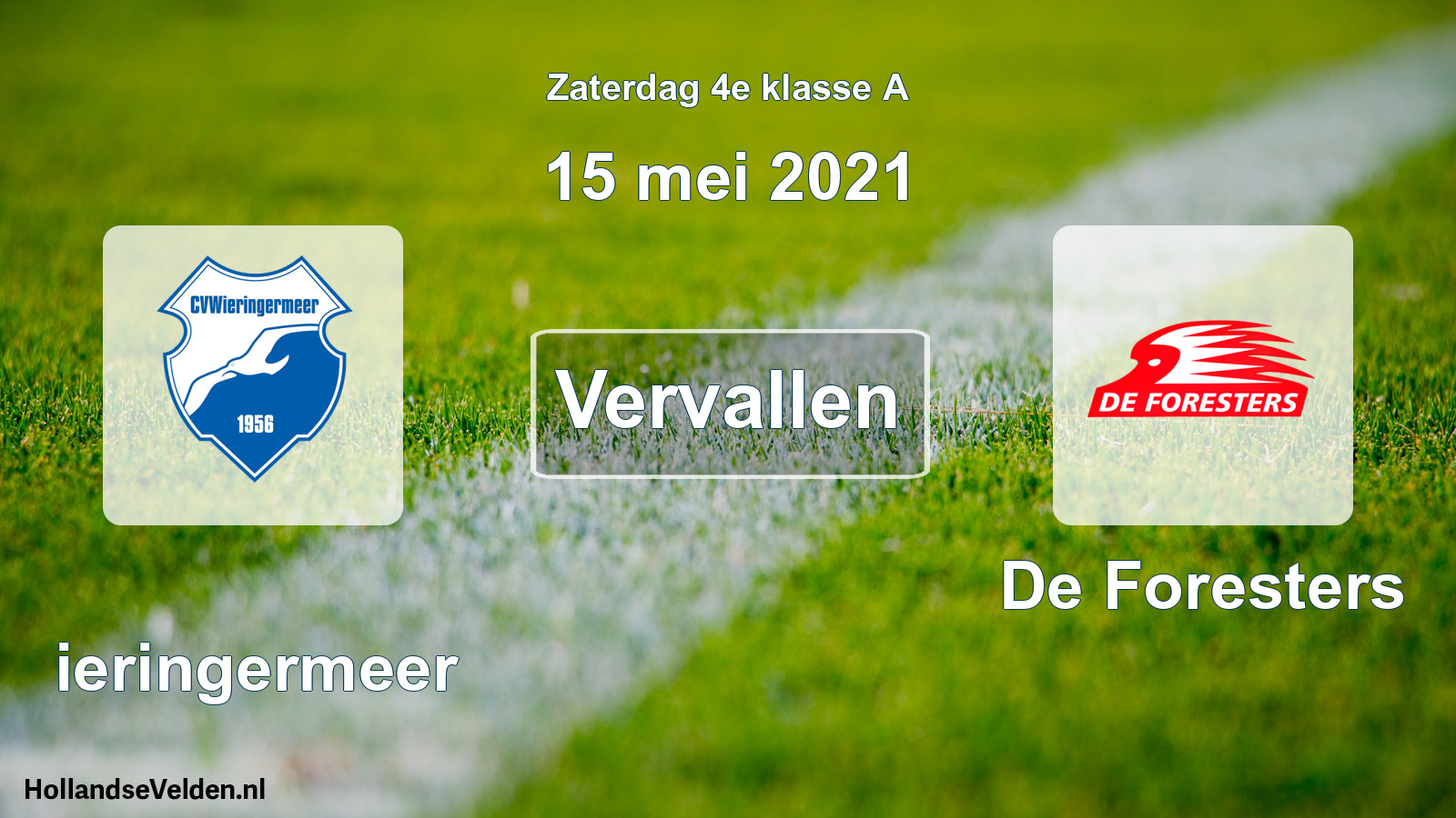 Scheduled Match: Wieringermeer - De Foresters (15 May 2021)