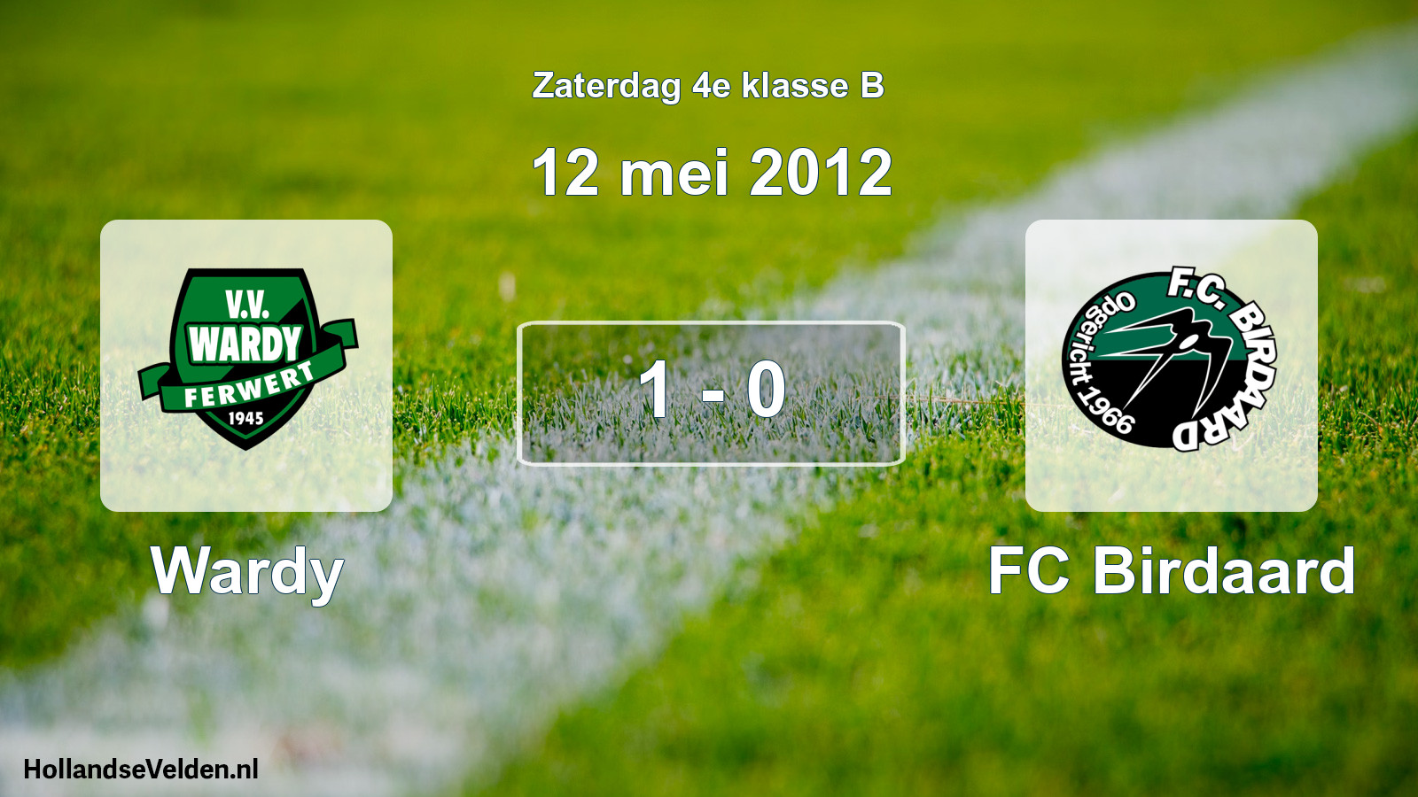 Total number of matches played: Wardy - FC Birdaard 1 - 0 (12 May 2012)