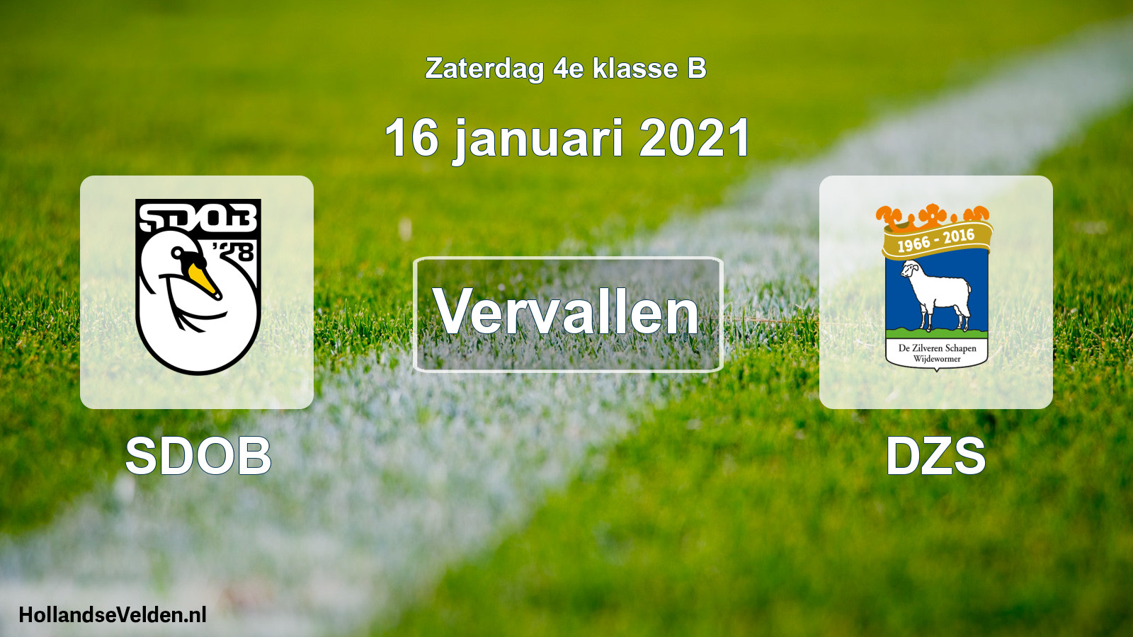 Scheduled Match: SDOB - DZS (16 January 2021)