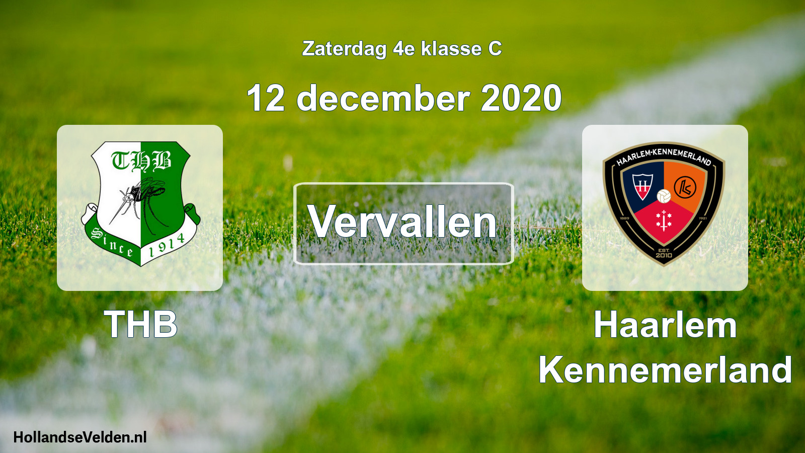 Scheduled Match: THB - Haarlem Kennemerland (12 December 2020)