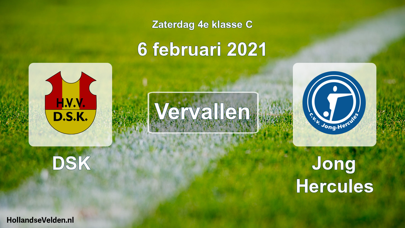 Scheduled Match: DSK - Jong Hercules (6 February 2021)