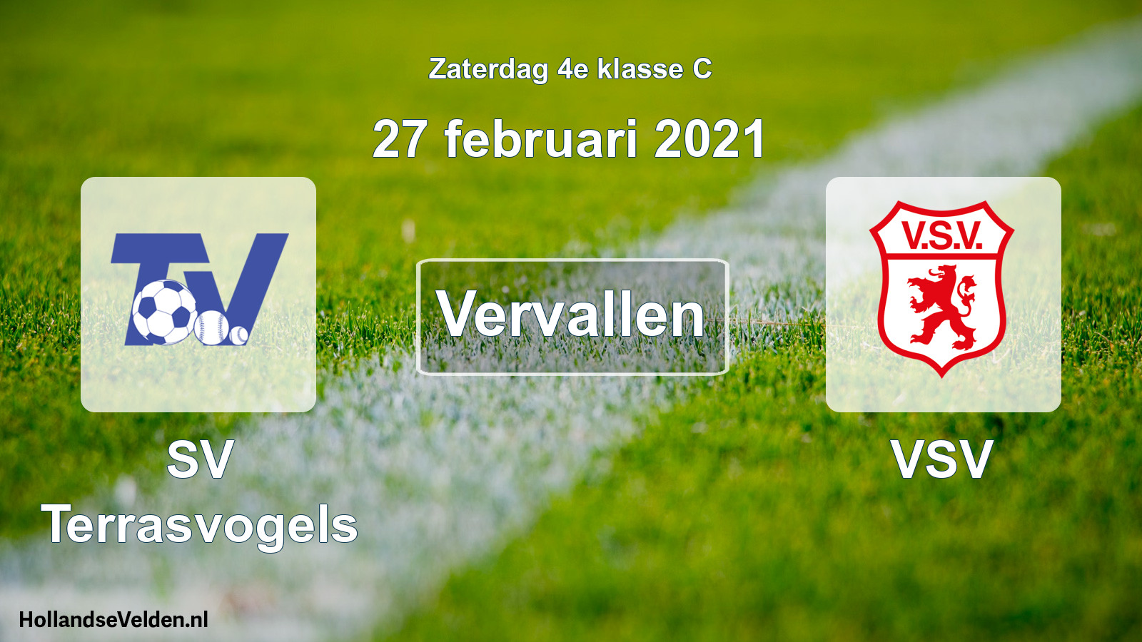 Scheduled Match: SV Terrasvogels - VSV (27 February 2021)