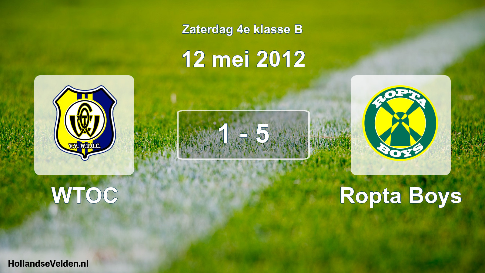 Total number of matches played: WTOC - Ropta Boys 1 - 5 (12 May 2012)