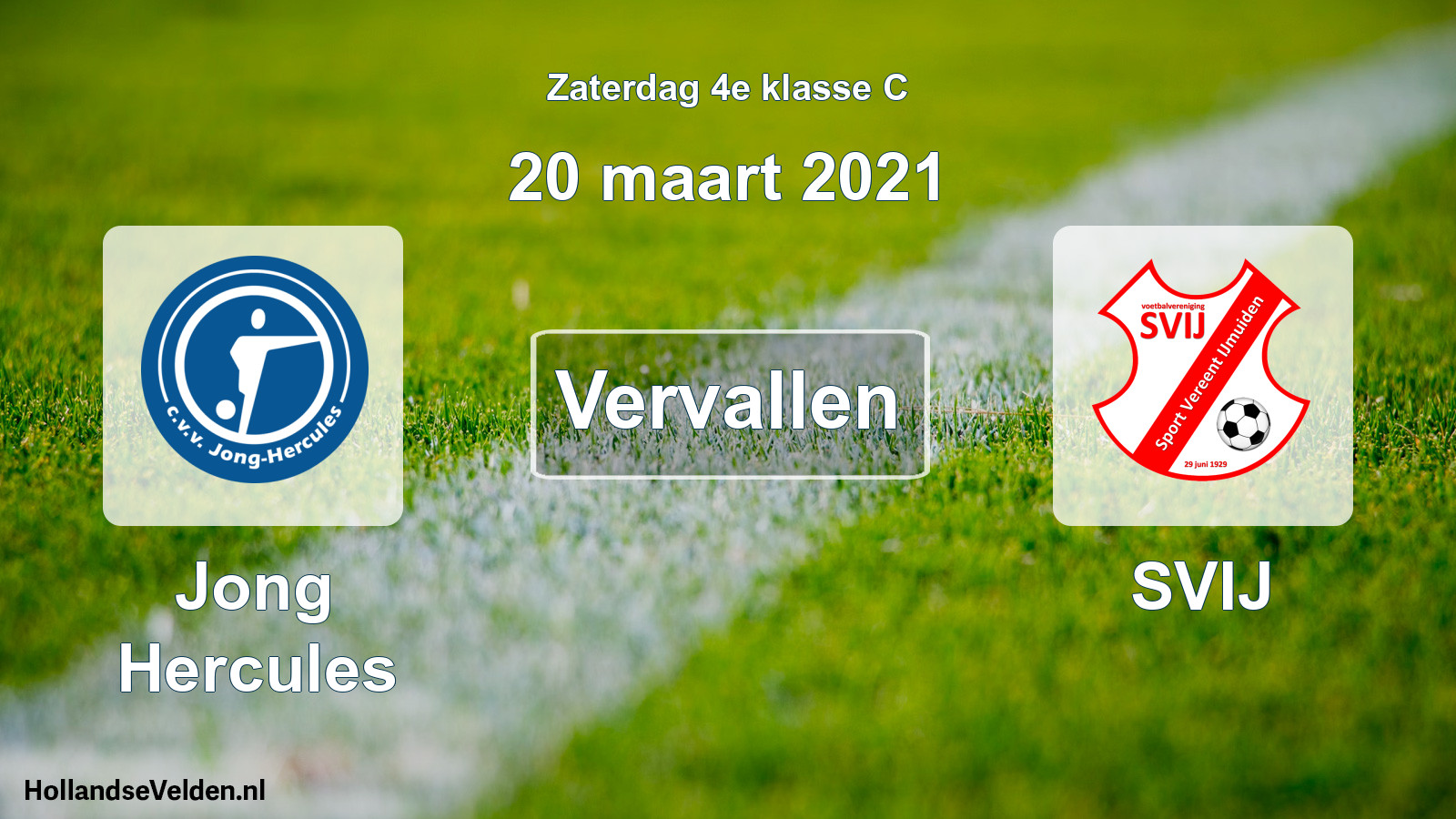 Scheduled Match: Jong Hercules - SVIJ (20 March 2021)