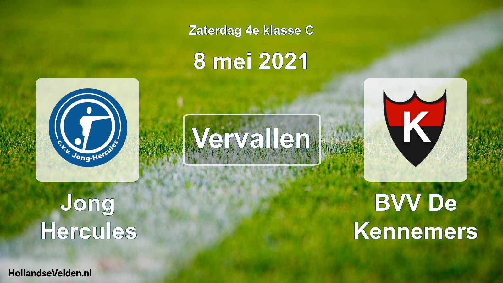 Scheduled Match: Jong Hercules - BVV De Kennemers (8 May 2021)