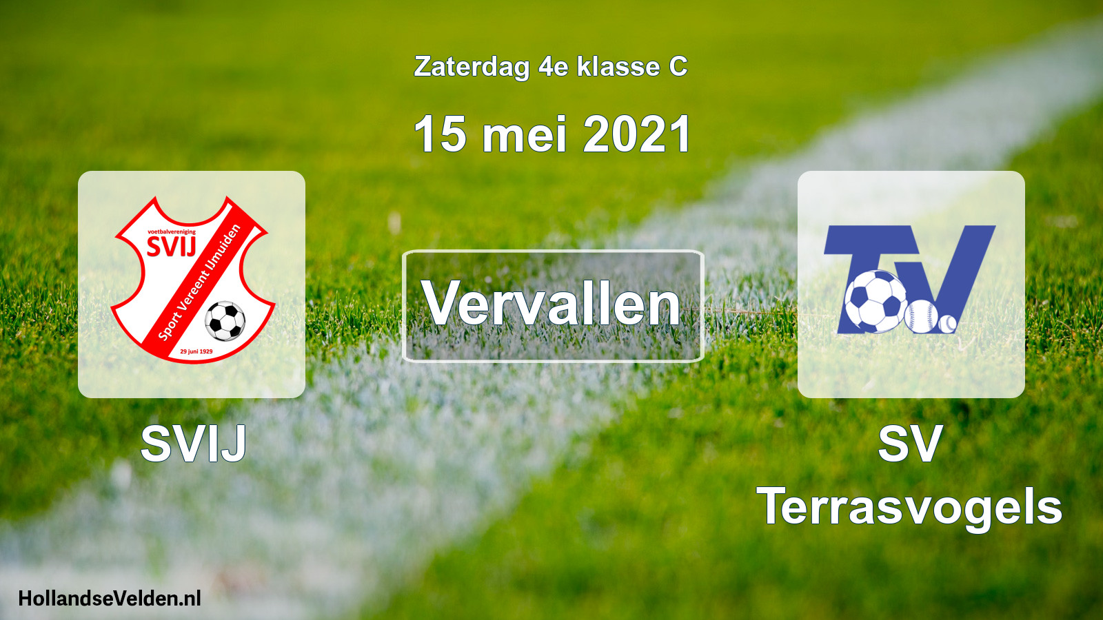 Scheduled Match: SVIJ - SV Terrasvogels (15 May 2021)