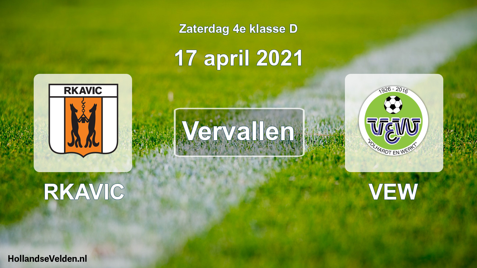 Scheduled Match: RKAVIC - VEW (17 April 2021)