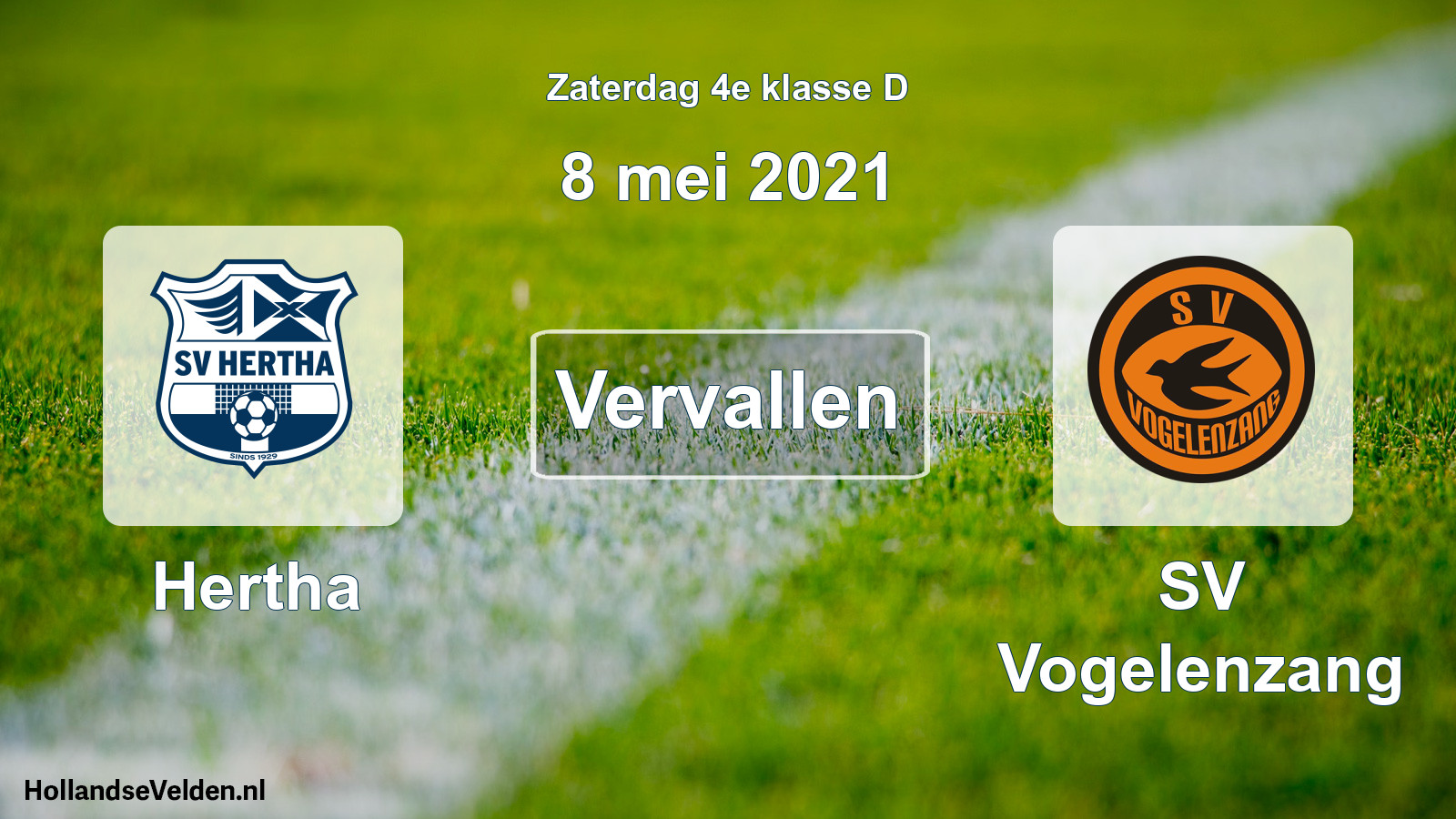Scheduled Match: Hertha - SV Vogelenzang (8 May 2021)